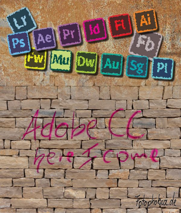 einfache Photoshop Komposition aus allen Adobe Creative Cloud Produkten
